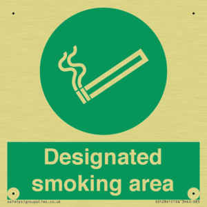 Designated smoking area